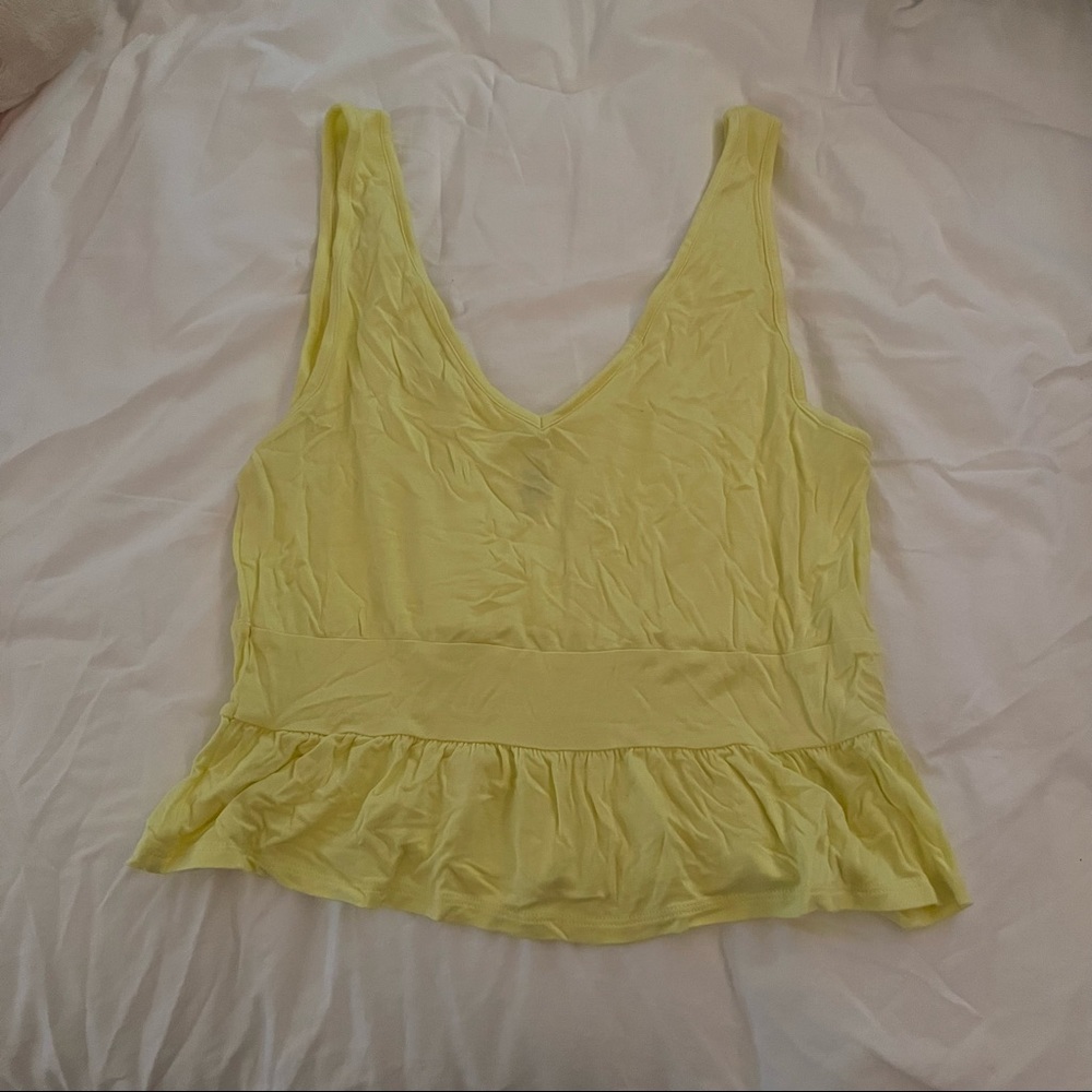 Me to We Yellow Tank Top